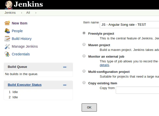 jenkins-new-job